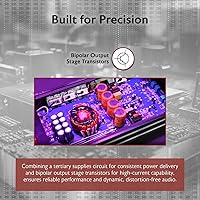 Vista 8 de Rockville ATOM P60 - Amplificador de voltaje digital, 4800 W, 2 canales, clase D, certificado Dyno, medidor de voltaje digital, perfecto