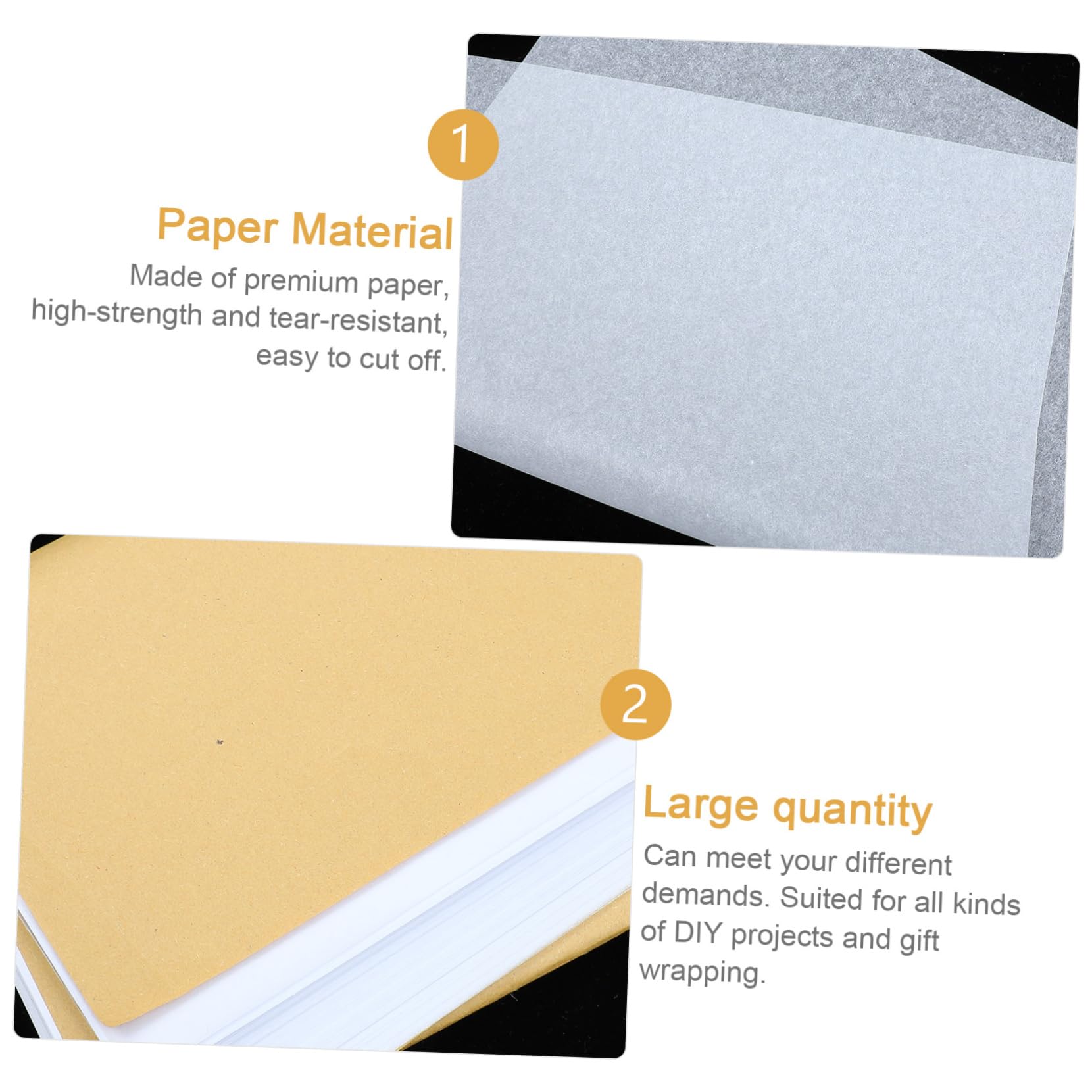 VALICLUD 500pièces Papier de Blanc pour Emballage Cadeau pour Loisirs Créatifs et Projets Emballage