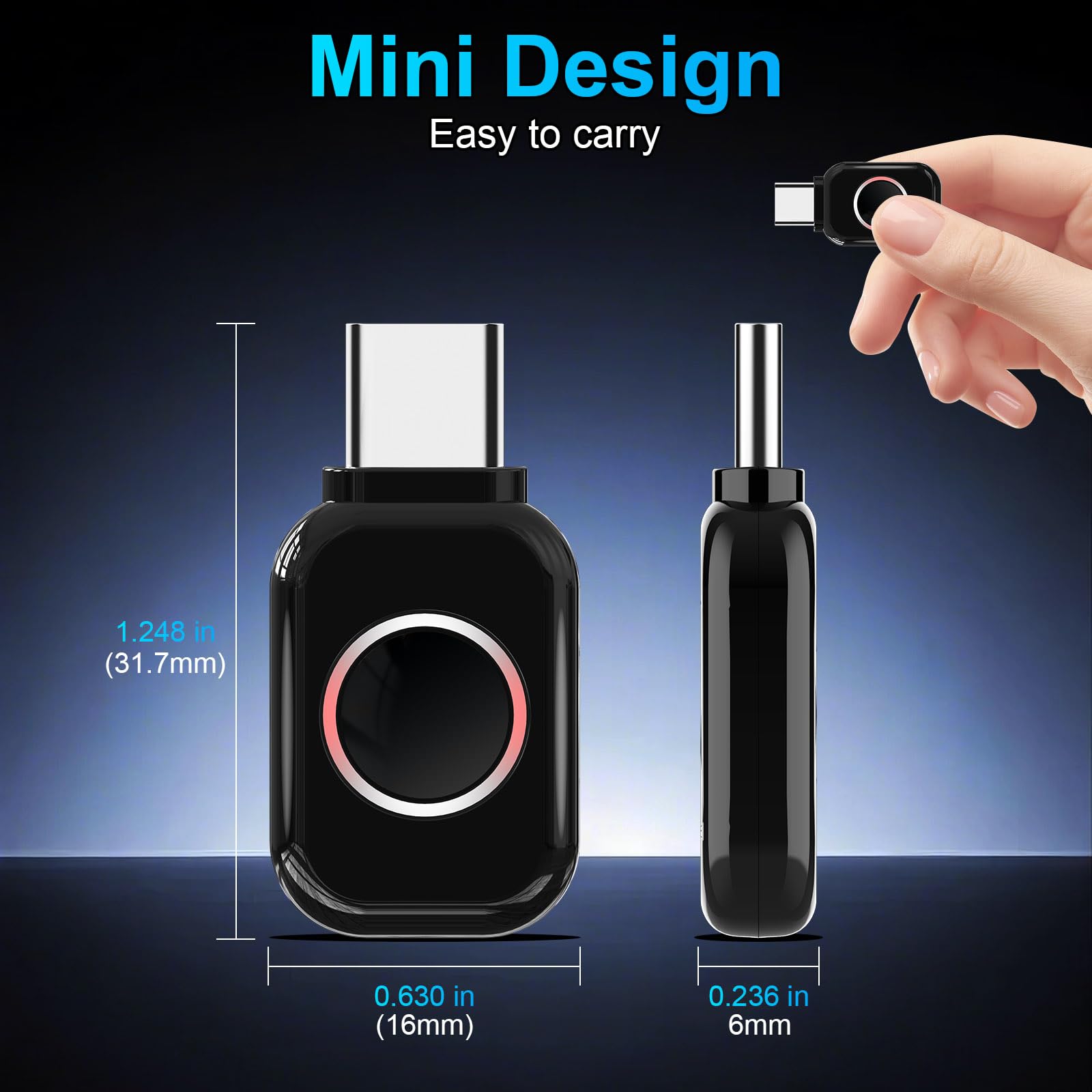 ZIOCOM Adaptateur Bluetooth USB-C pour PS5, dongle Bluetooth 5.3 avec APTX Faible Latence et aptX-Adaptive, émetteur Audio sans Fil pour Casque, Non Compatible avec Clavier/Souris/télévision (Noir)