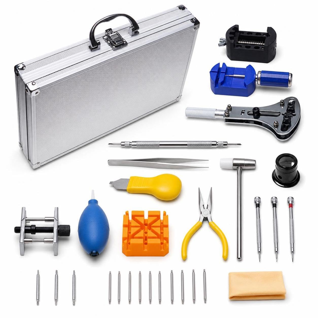 Uhrenreparatur-Set, 40-teilig, Metall