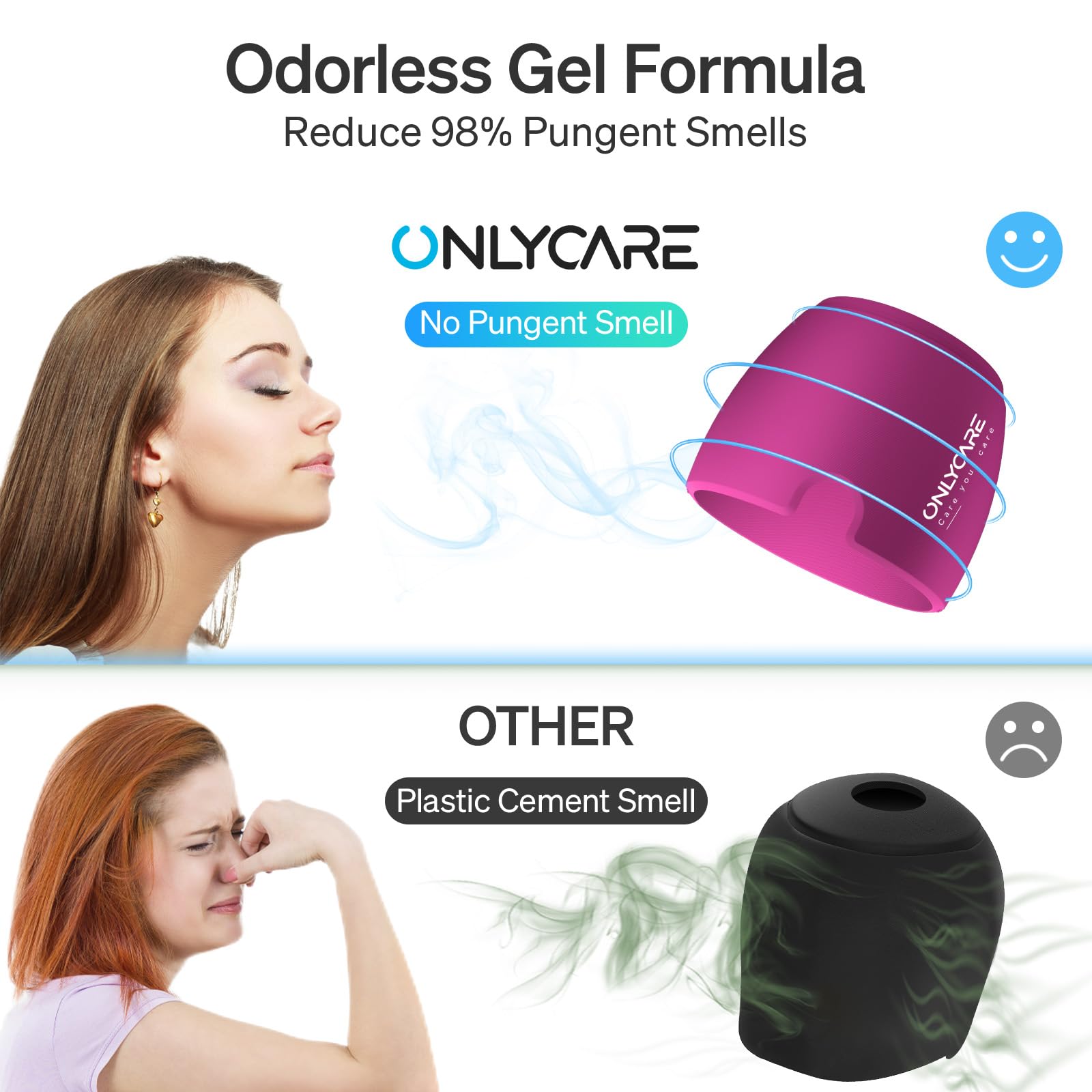 Onlycare Migraine Cap Bonnet, Poche de Glace en Gel, Masque de Glace Anti migraine rafraîchissant, Chapeau, Cold Therapy Relief
