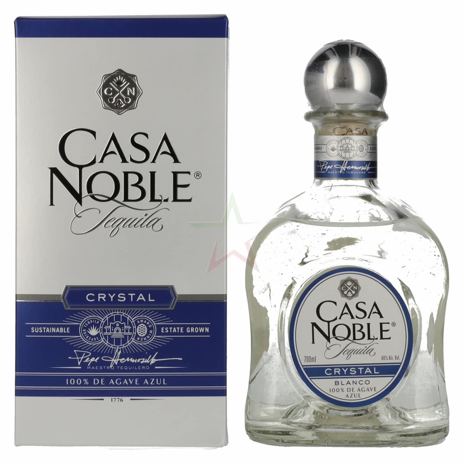 Casa Noble Tequila CRYSTAL BLANCO 100% de Agave Azul 40,00% 0,70 lt.