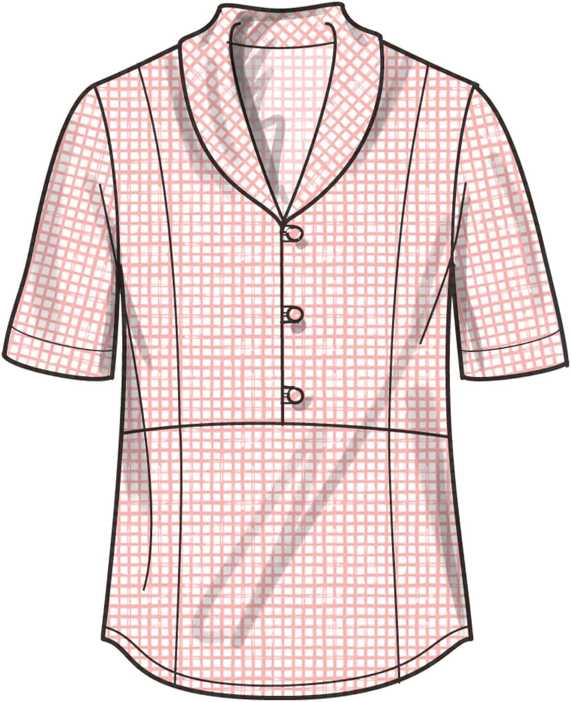 Simplicity Misses' Raised Waist Tops Sewing Pattern Packet, Design Code S9889, Sizes 12-14-16-18-20