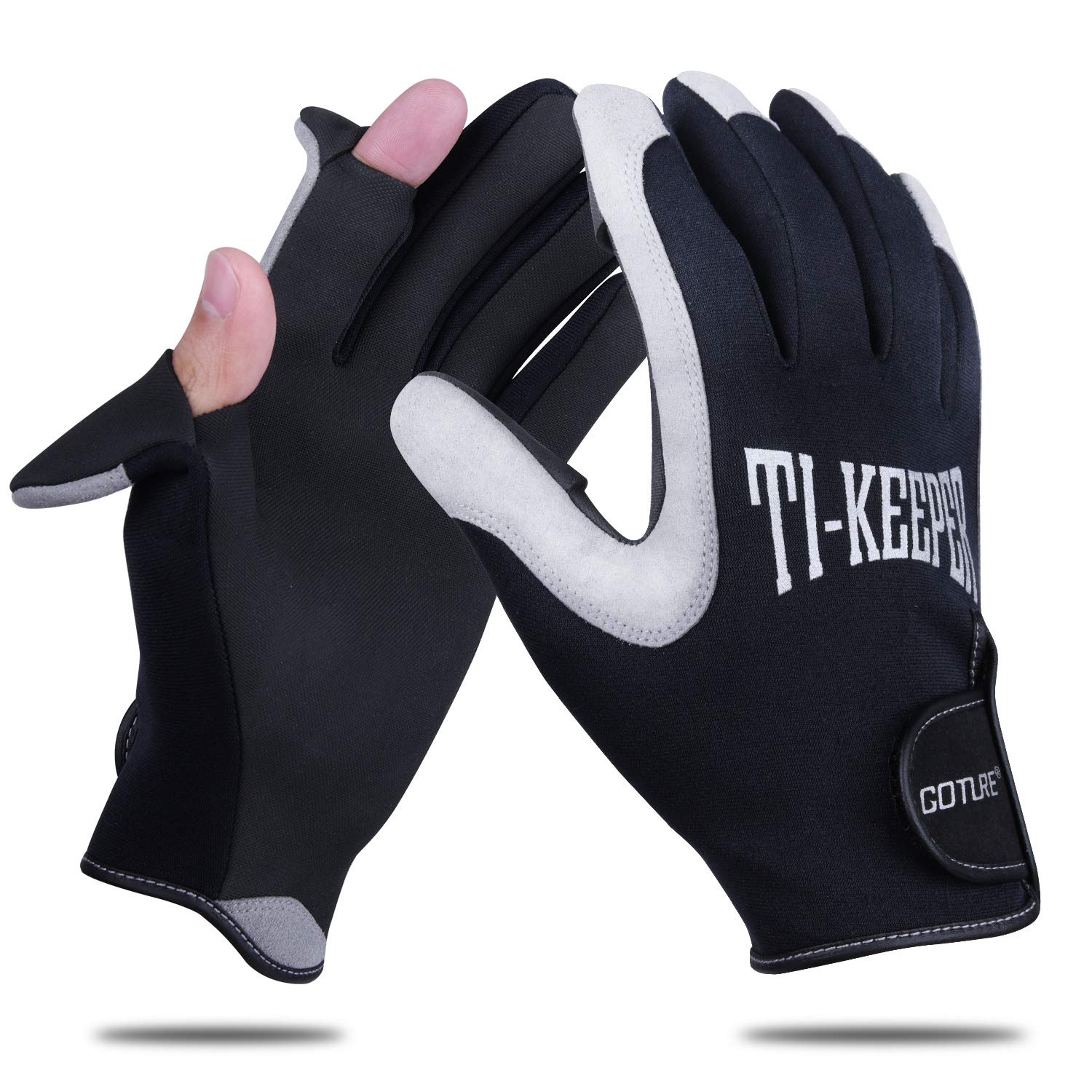 Goture Winter Fishing Gloves for Men Water Repellent AntiSlip Workout