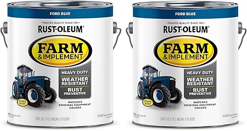 Vista 441 de Rust-Oleum Farm & Implement 280165-2PK - Pintura esmaltada, galón, negro brillante, paquete de 2