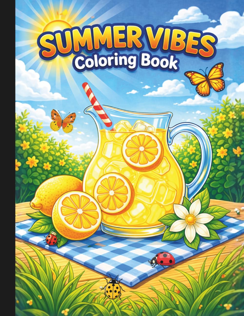 Summer Vibes Coloring Book: Summer Coloring Book For Adults & Kids (Summer Fun For Everyone)