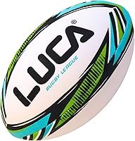 LUCA League Rugby Ball Size 4 & 5 - Hand Stitched 3-Ply Super Grip for Youth Adults Training Matches