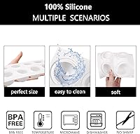 Vista 3 de Molde de Silicona para Pastel Esférico, Moldes de Pastel Mousse de Bola 3D para Hornear, Moldes de Postre Francés de Chocolate Fondant para Dulces