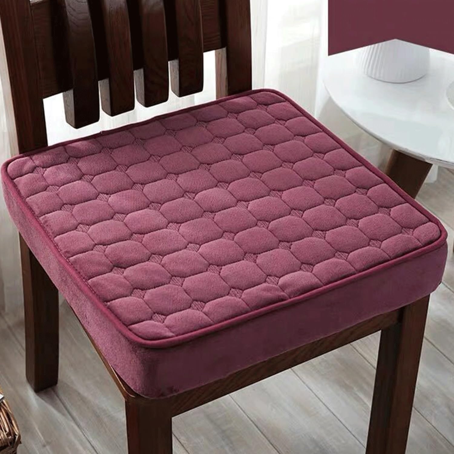 Uyeoco Q17 Thicked Booster Cushion For Armchair,8Cm/5Cm/3Cm Non-Slip Chair Seat Pads Cushions Soft Booster Pads For Garden Dining Office Home(,40X40x3cm)