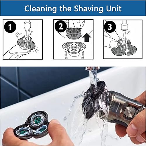 Miniatura 3 de SH6072 - Cuchillas de repuesto compatibles con máquinas de afeitar eléctricas Philips Norelco para series 6000 S681082 S685085 S688081