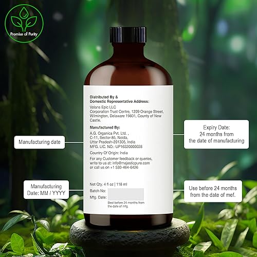 Miniatura 180 de Majestic Pure Aceite esencial de lavanda 100% puro para aromaterapia, masaje y usos tópicos, perfecto para difusor y difusor de aceites esenciales