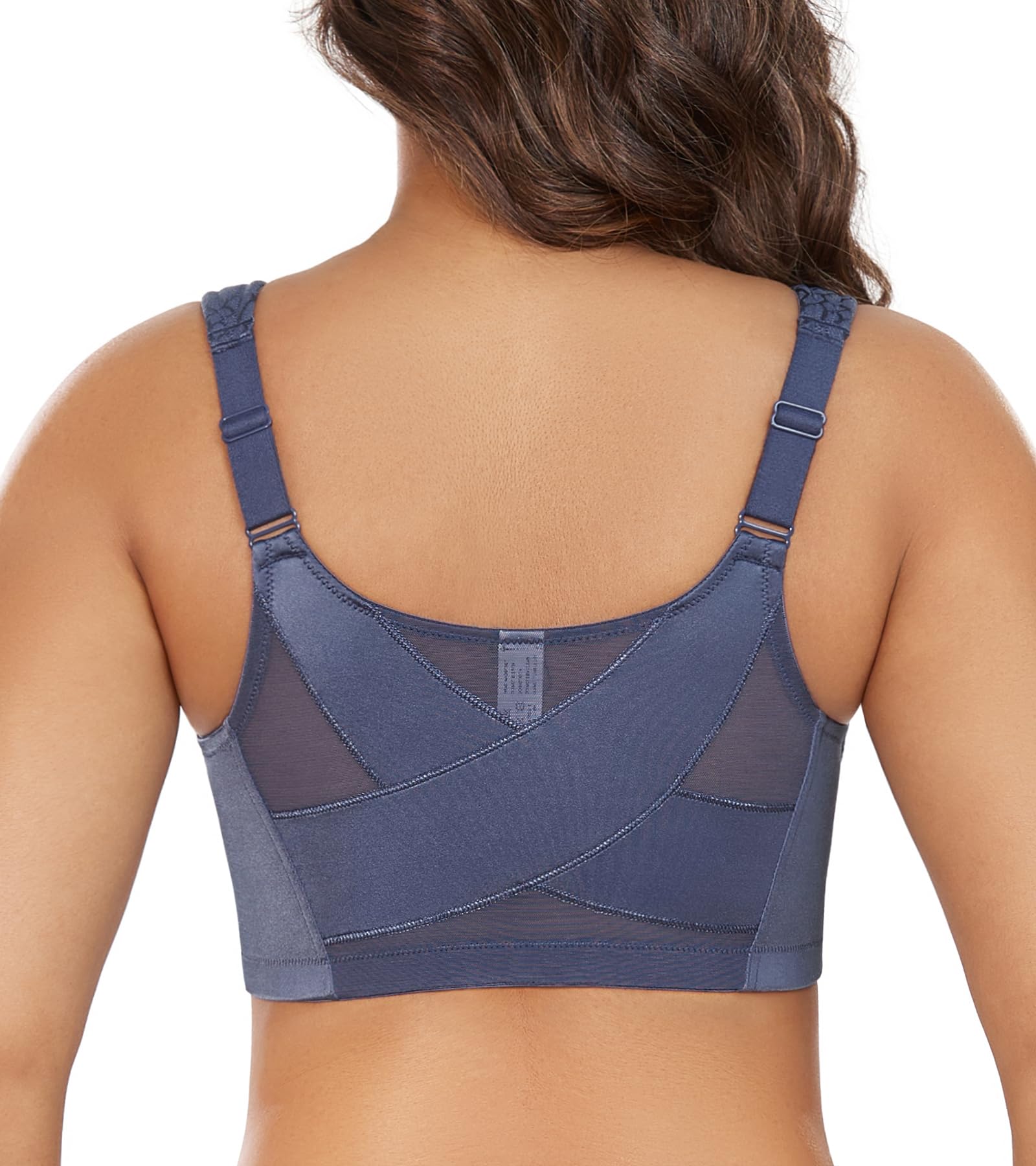 DotVol Femme Soutien-Gorge correcteur de Posture Avant sans Fil Bra Minimiseur Confortable