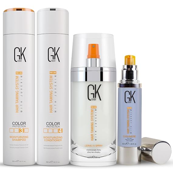 Moisturizing Shampoo and Conditioner Set with Leave-In Spray and Leave-In Cashmere Hydrating, Frizz Control, Sulfate-Free Hair Care for Women and Men