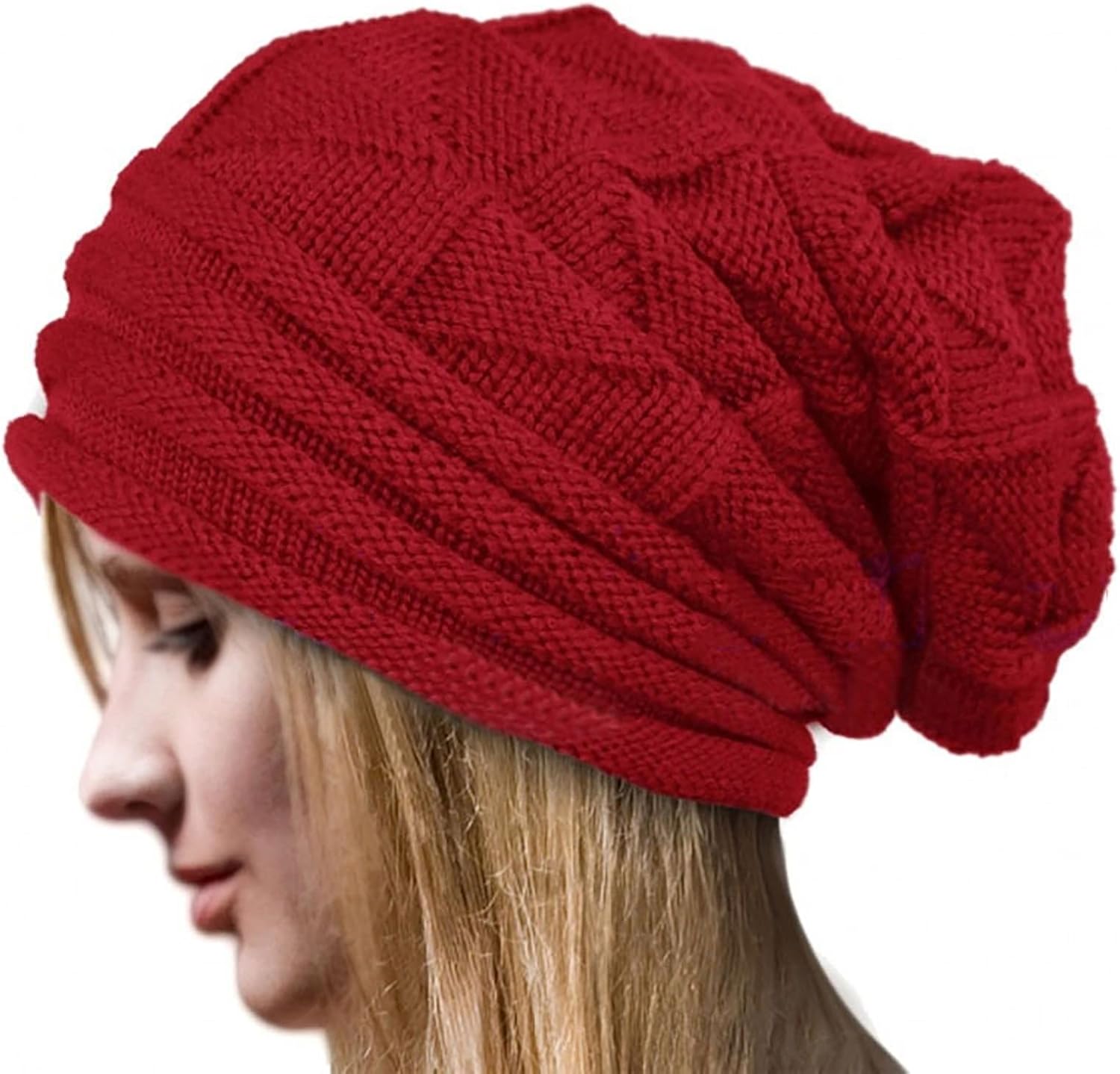 Winter Hats,Women Beanie Hat Winter Knitted Caps Unisex Soft Slouch Warm Beanie Pile of Hats