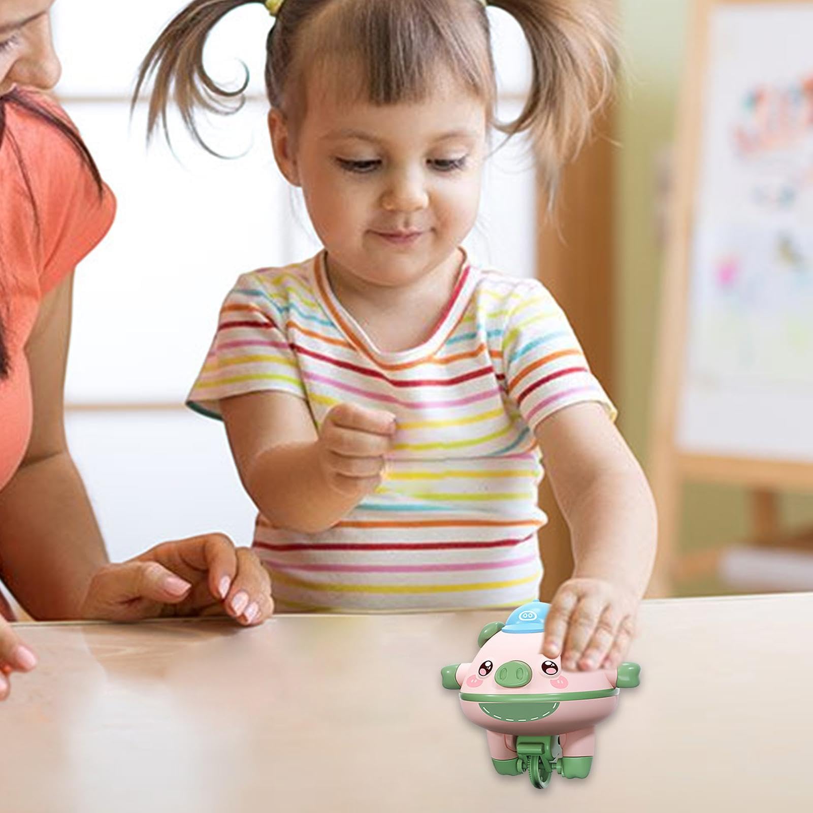Tioheam Jouet de Cochon d'équilibre, Jouet d'équilibrage de Corde raide, Corde raide de nouveauté de Porc, Jouets interactifs, Jouets gyroscopes Tioheam Jouet de Cochon d'équilibre, Jouet d'équilibrage de Corde raide, Corde raide de nouveauté de Porc, Jouets interactifs, Jouets gyroscopes