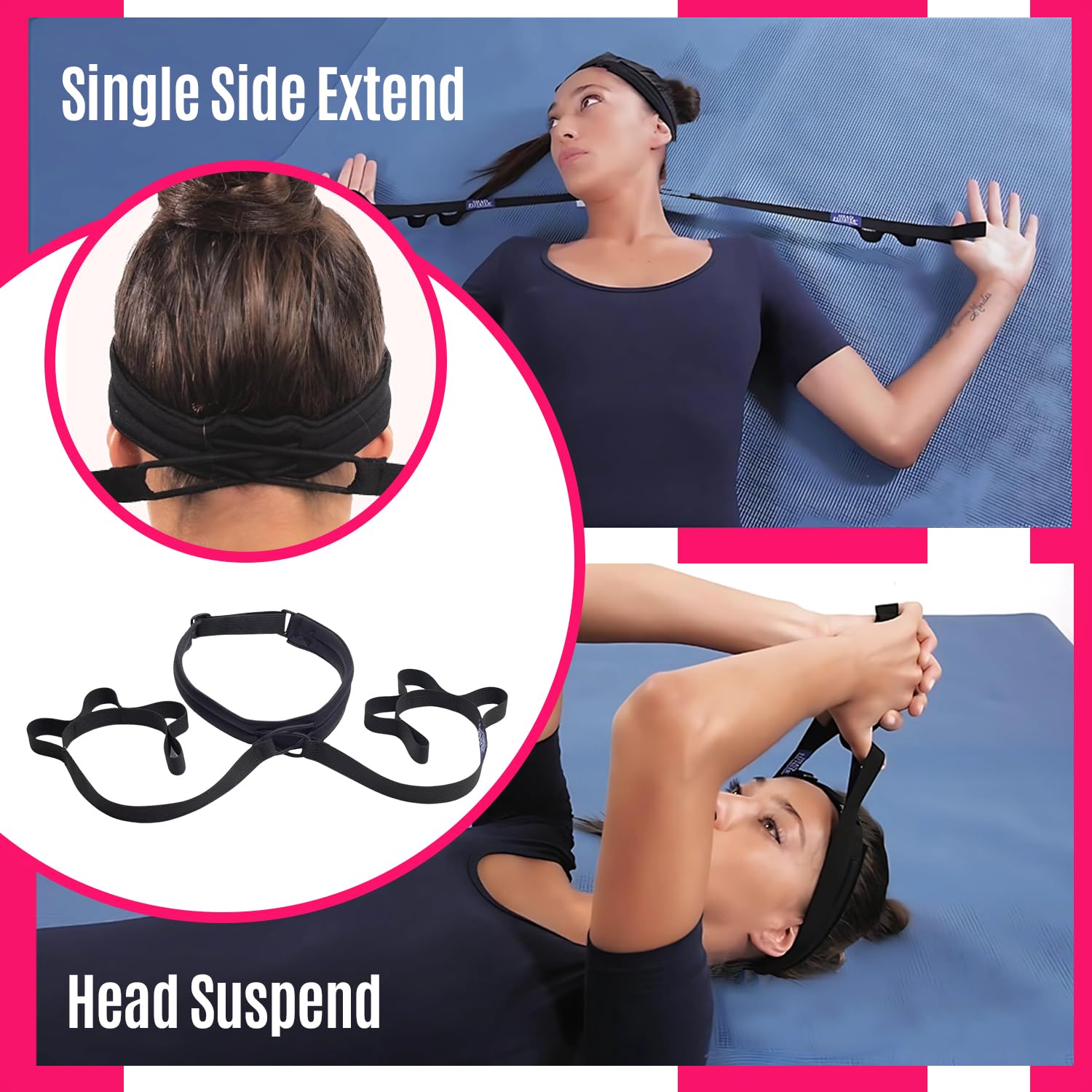 HEADFLOATER: El cuello se estira para aliviar el cuello tecnológico, diseñado para aliviar la tensión y el dolor en el cuello y los hombros
