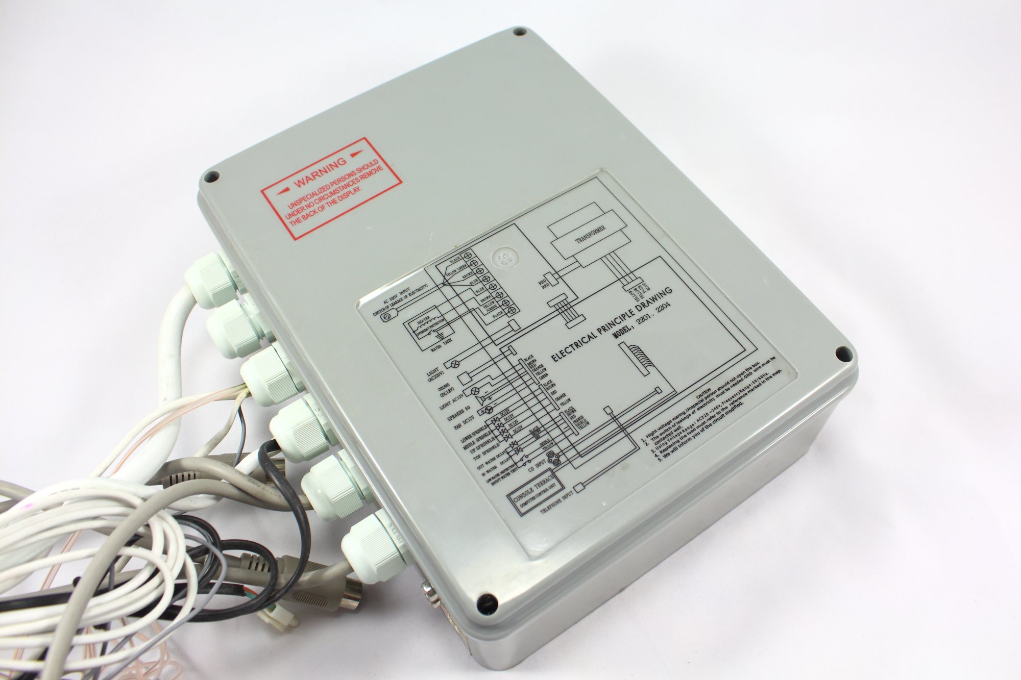 Ducha de vapor caja de control BF2201 con regulación de temperatura constante y salida segura