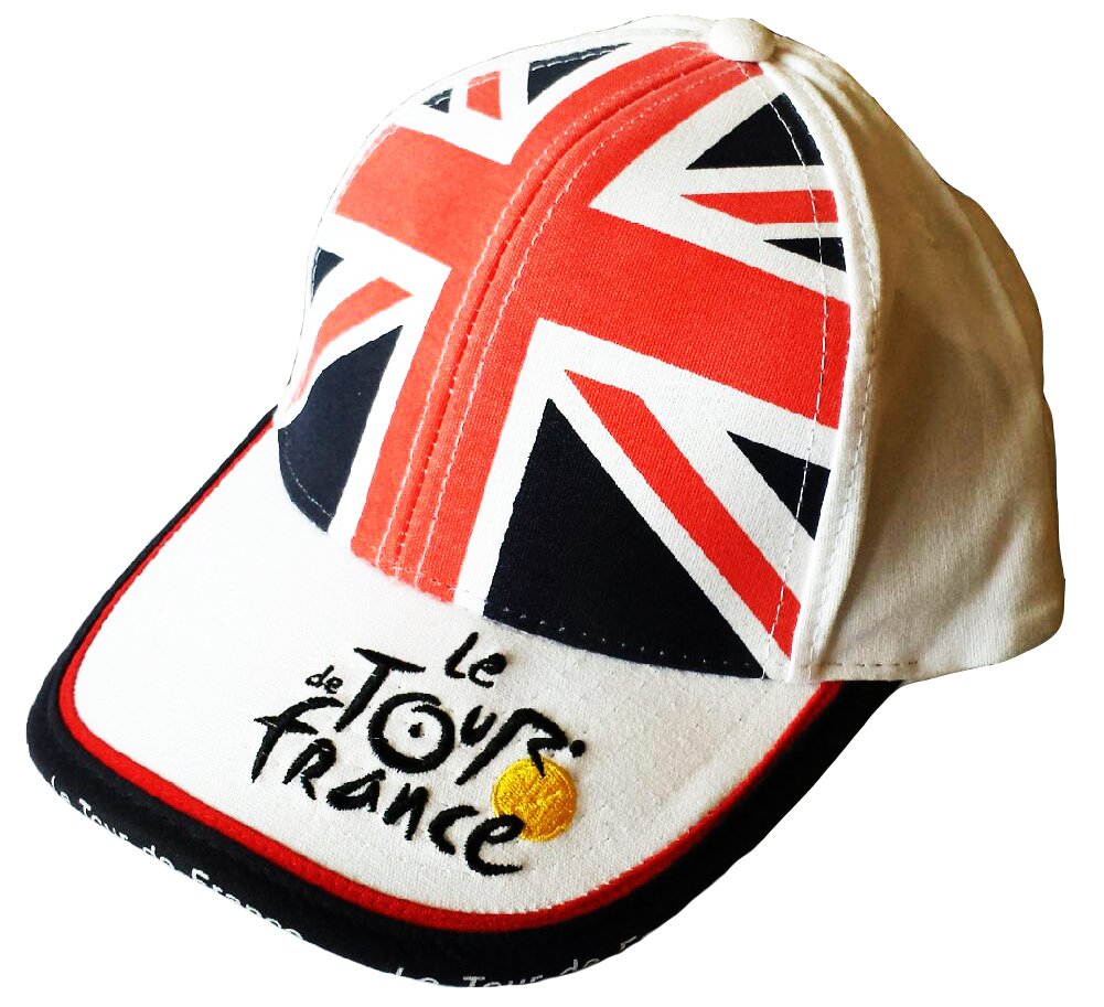 Tour De France Unisex White Le Uk Cycling Cap - Official Collection - Adjustable Adult Size, One Size