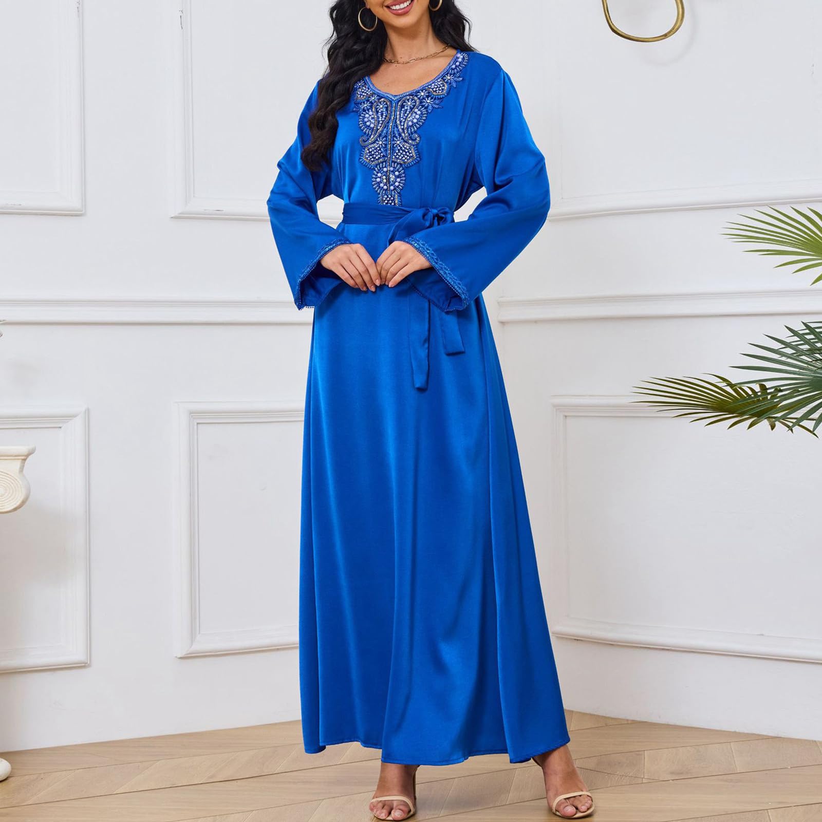 Muslim Roben Frauen Muslimische Einfarbig Kleid Zweiteiliger Damen Islamische Ramadan Kleidung Lose Abaya Mode Maxikleid Moschee Fledermaus Gebetskleidung
