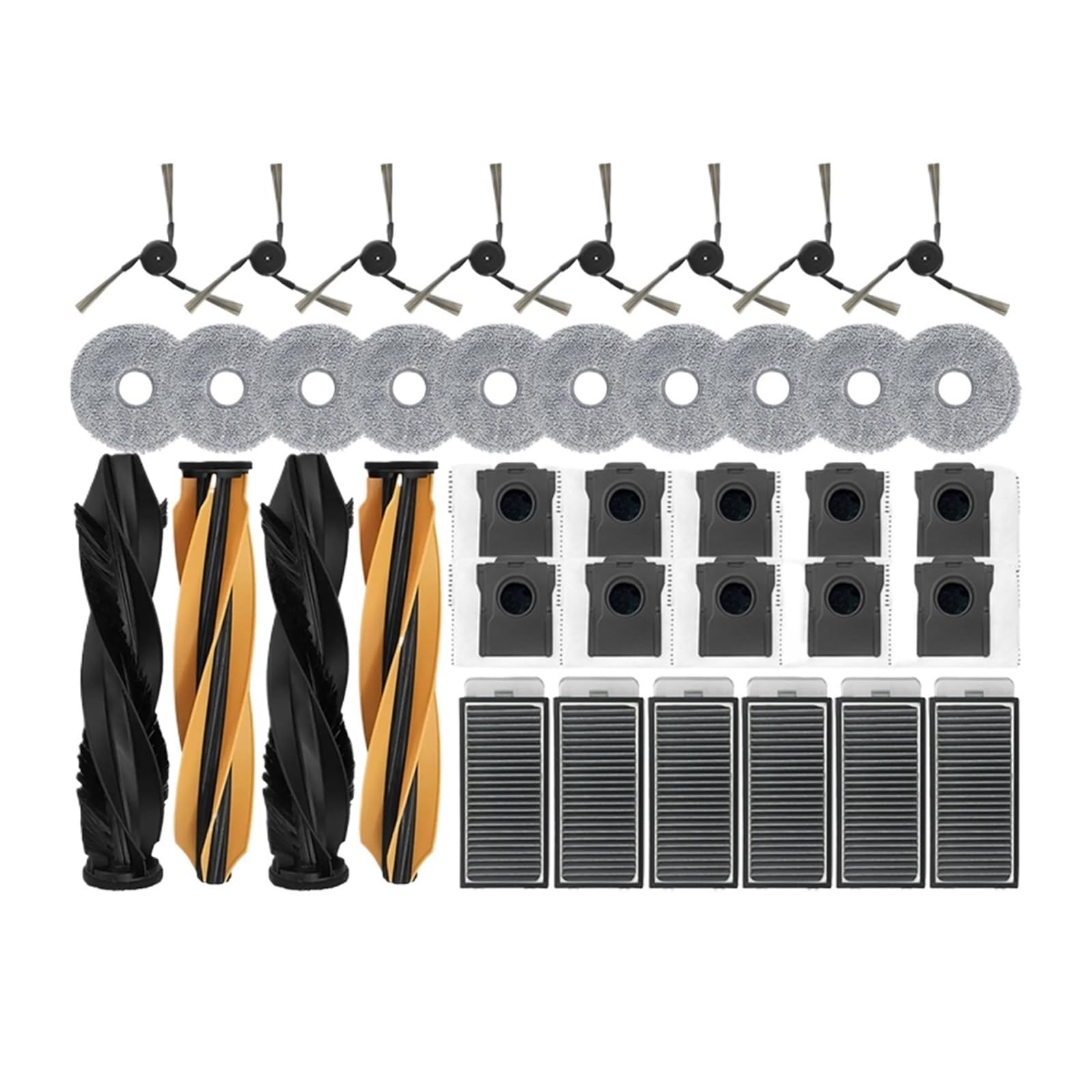 Repuestos de aspiradora Dreame X50 Ultra y S40: kit completo de mopa, filtros y cepillos (38 uds)