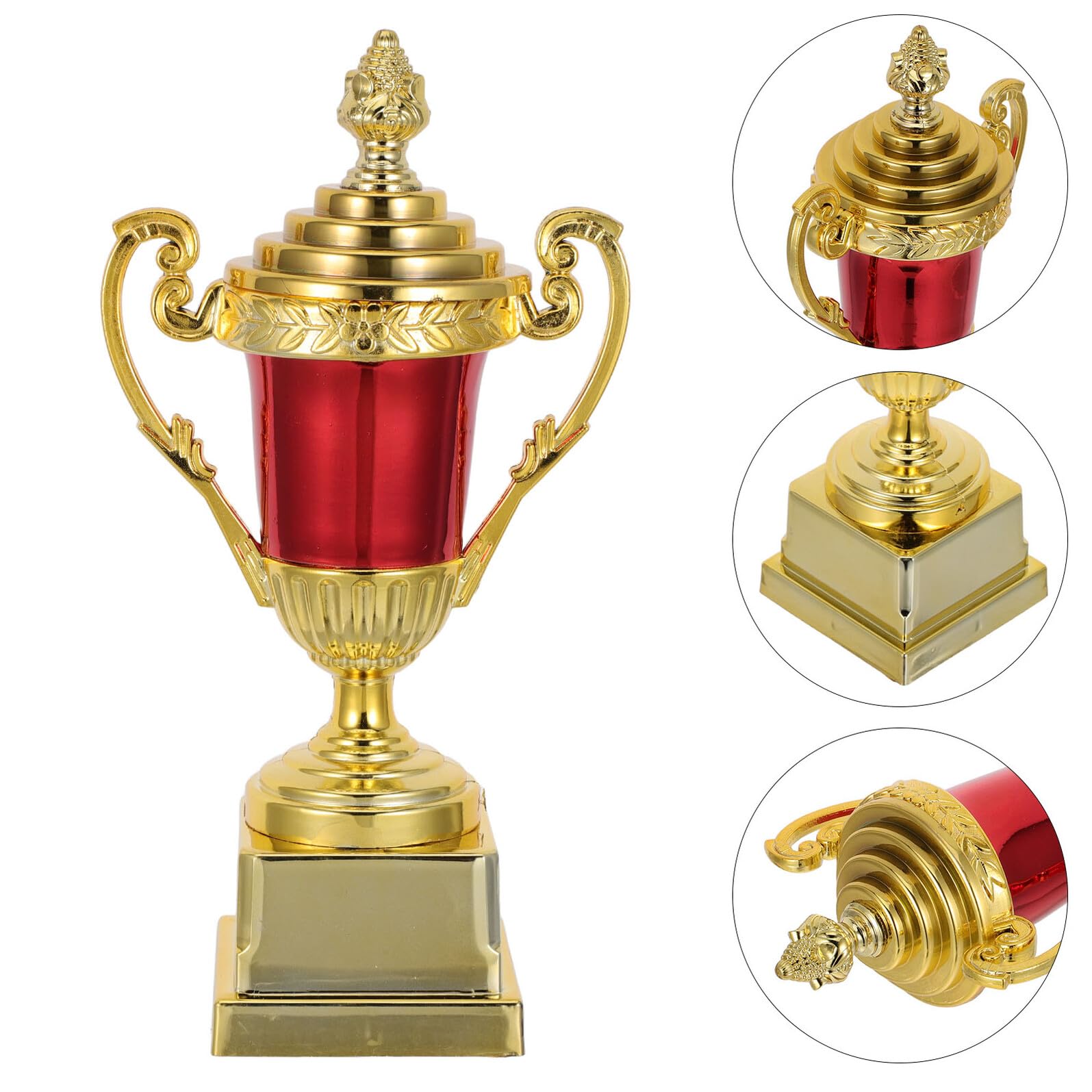 Abaodam Coppa Premio in Plastica Piccola per Competizioni Sportive Scolastiche Premio di Squadra Calcio e Lettura Leggero e Resistente per Cerimonie Riutilizzabile