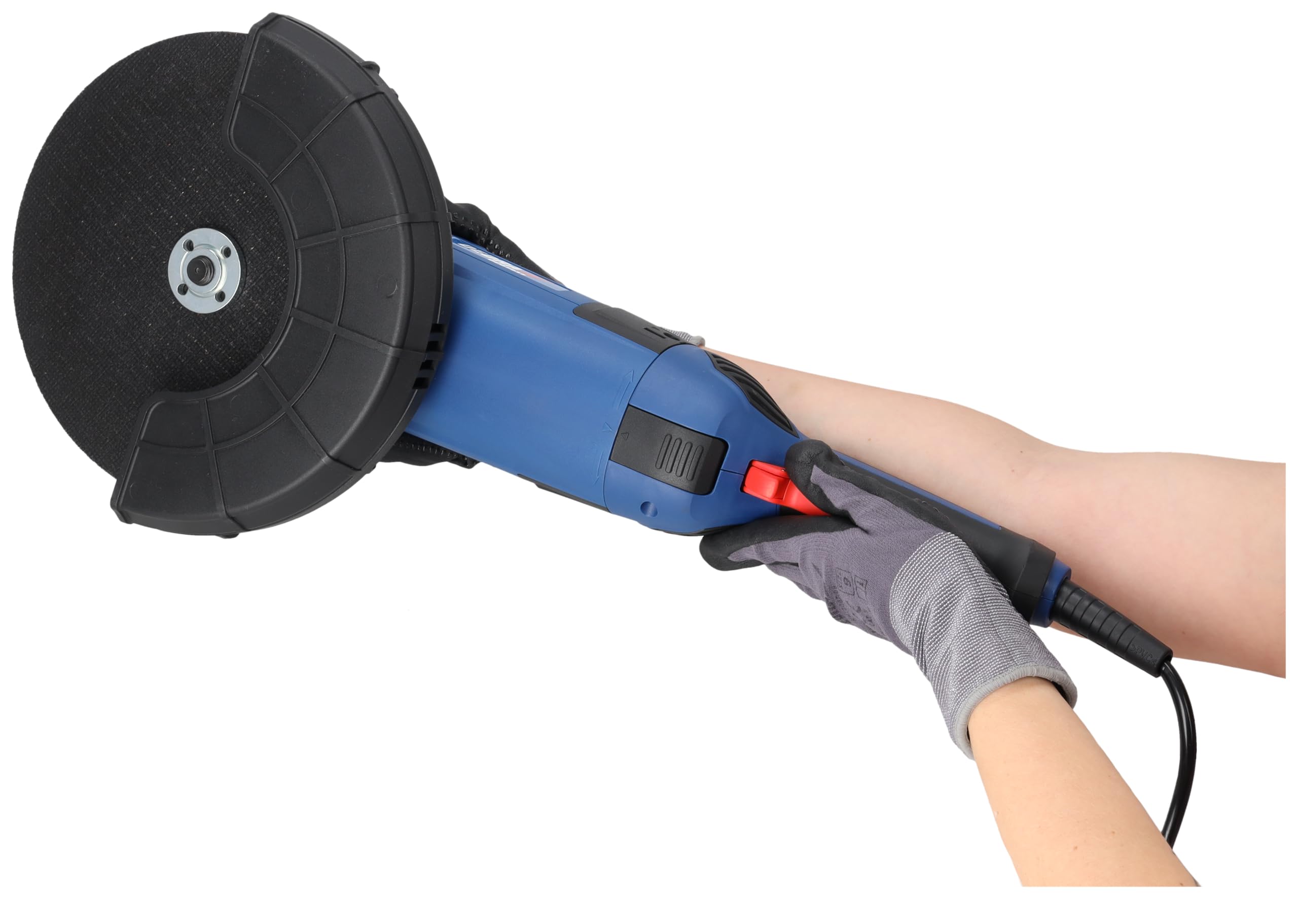 Szlifierka kątowa DEDRA DED7937 z systemem łagodnego rozruchu Ø 230 mm, mocna 2100 W, wysoka prędkość 6500 obr./min, softgrip, waga 5,1 kg, dodatkowy uchwyt, uniwersalny gwint M14