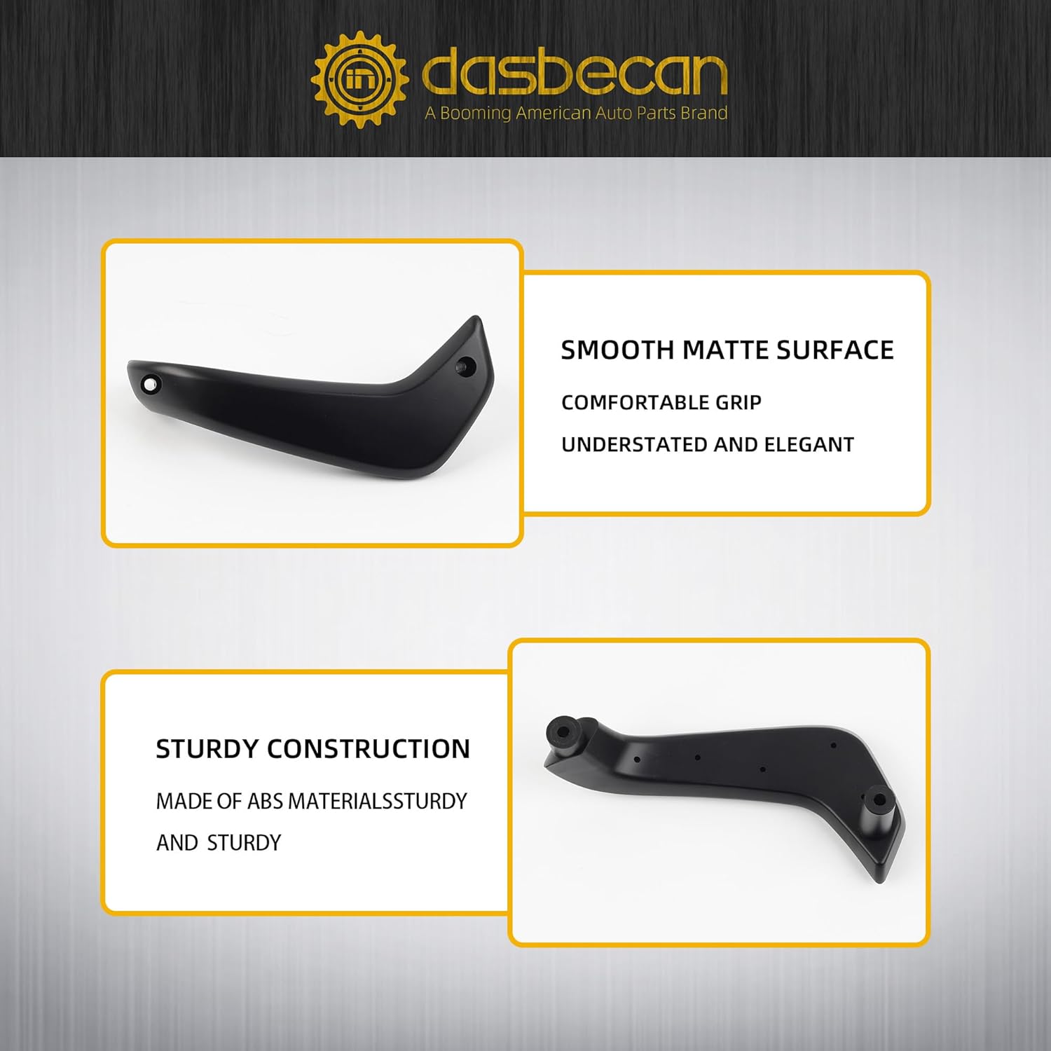 Dasbecan Right Passenger Side Inner Door Pull Handle Compatible with Ford Fiesta 2011-2020 Manual Window Replaces# D2BB-A23943-CA35B8 G2BZ-5823943-JA