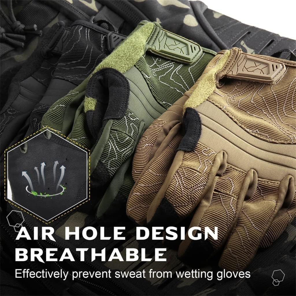 Guantes Invierno Guantes De Ciclismo For Montañismo con Dedos Completos Y Protección Pantalla Táctil Transpirables For Hombre Guante Termicos(Bruin,S)