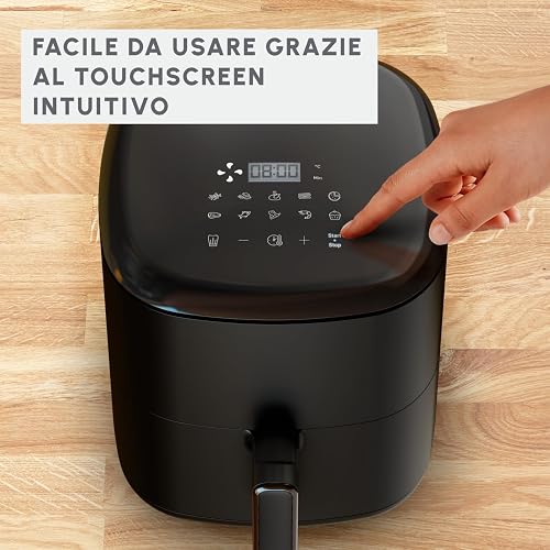 Moulinex Friteuse sans huile, Capacité XL 5L, Jusqu'à 6 personnes, 10 Programmes automatiques, Air Fryer, Ecran tactile digital, Gain de temps et d'énergie, Easy Fry Max, EZ245820 - 5