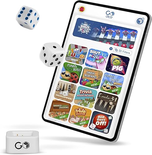 Miniatura 8 de Paquete de 2 dados de GoDice, los dados inteligentes conectados, trae los juegos de dados más populares a la vida digital. Educativos, divertidos e