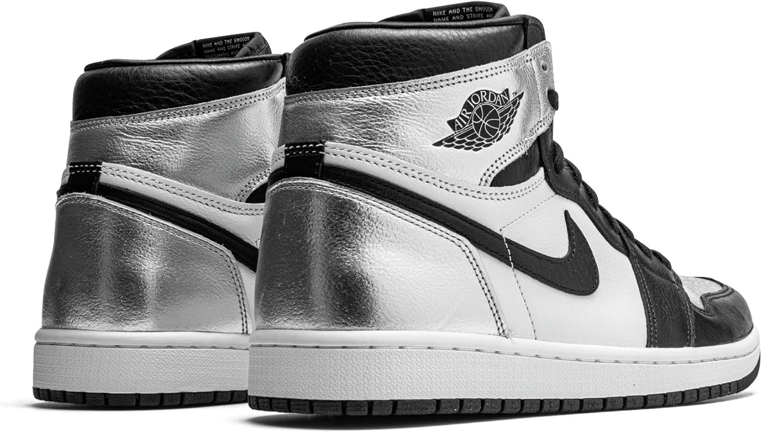 Jordan Womens Air 1 Retro High OG WM CD0461 001 Silver Toe - Size 11.5W