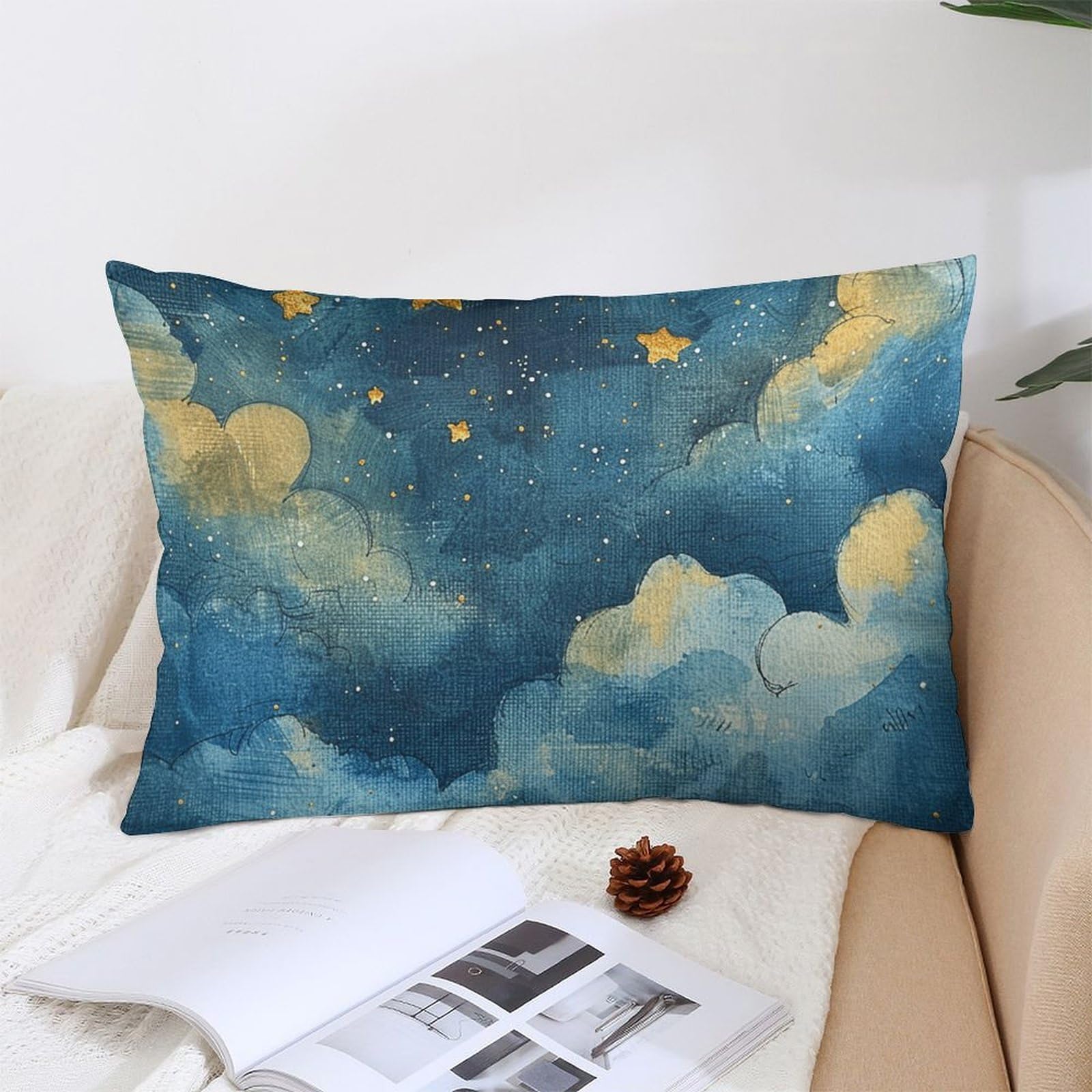 NTVOWPZO Decoration Throw Pillow Covers 12 "x20 Pillowcases Covers Unique Scenery Images Soft Pillowcases Modern Farmhouse Home Decor Sofa Cushions Covers for Couch Bed Living Room