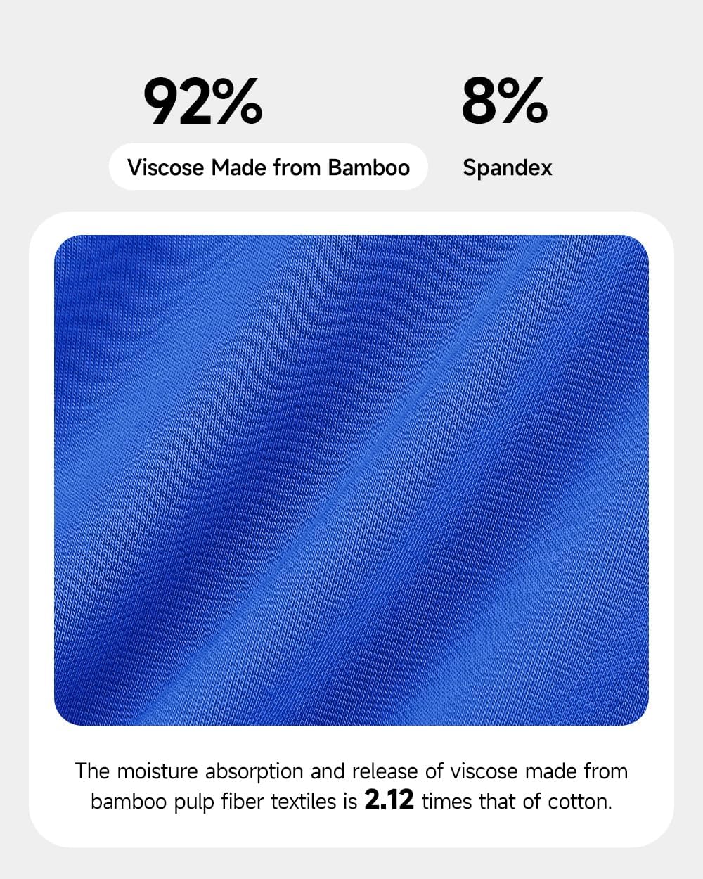 5 Pack Men's Underwear,Rayon Made From Bamboo Boxer Briefs,Ultra Soft Breathable,No Riding Up Long Leg - Image 5