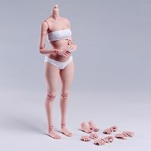 1/6 Scale Worldbox Female Action Figure Body, Flexible Joint 12 inches Action Figure Body Model NO HEAD with Various Detachable Feet & Hands Shapes Accessories Narrow-Waisted Figure - Pale Skin