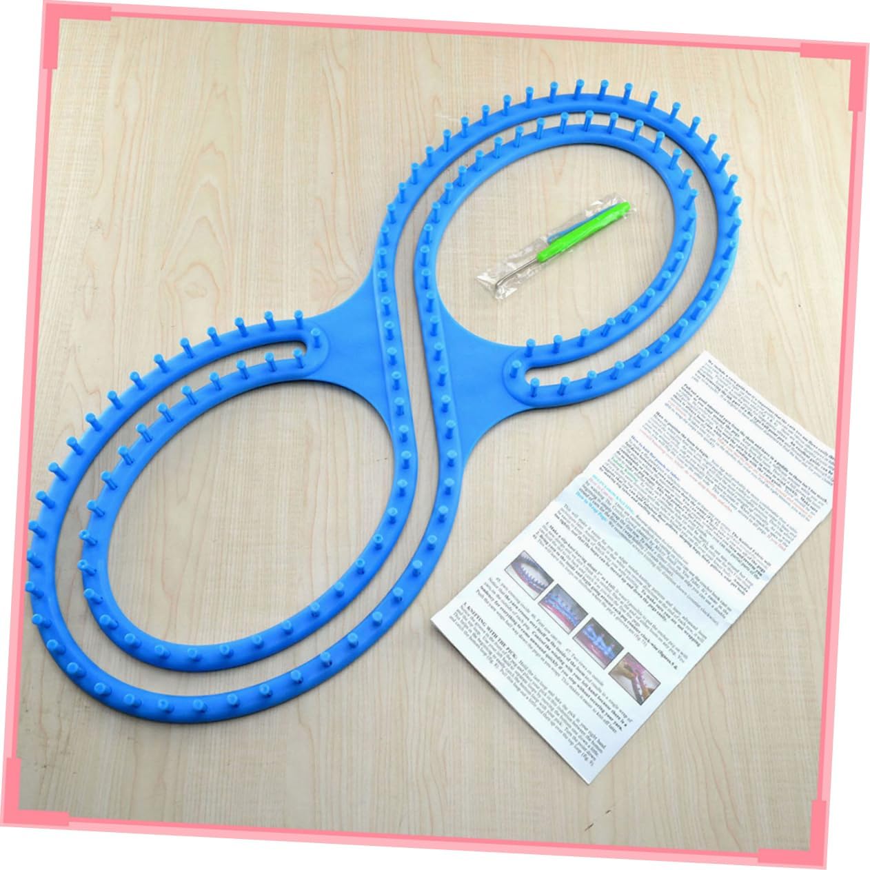 Anneome 8 Knitting Looms for Hat Sweater Knitting Abs Material for DIY Projects