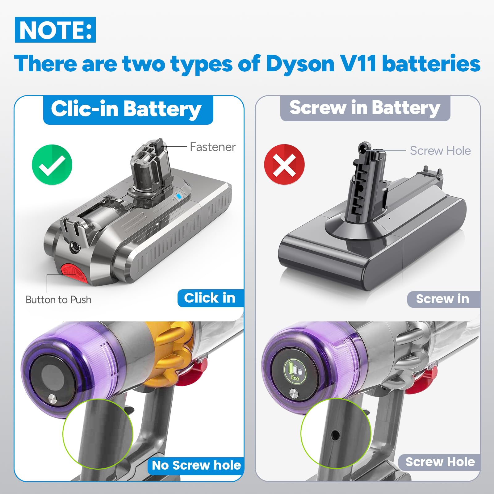 ASUNCELL SV15 3900 mAh V11 - Batería para Dyson con 2 filtros, batería de repuesto de 25,2 V para V11 Torque Drive Outsize Absolute Extra V15 Detect Absolute Extra SV16 SV22