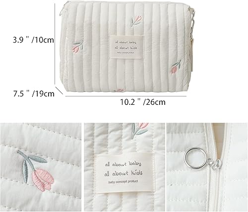 Miniatura 3 de Lmbabter Bolsa de almacenamiento para cochecito de bebé, bolsa de pañales para bebés, bolsas organizadoras de pañales bordadas, bolsa de mamá para