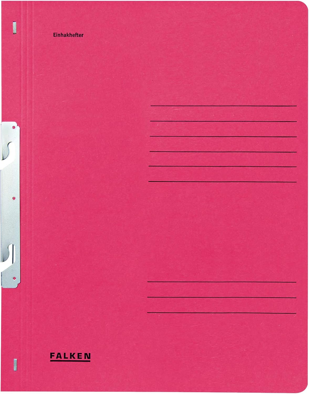 Falken Hook-in Folder Office Binder - Full Front Cover red