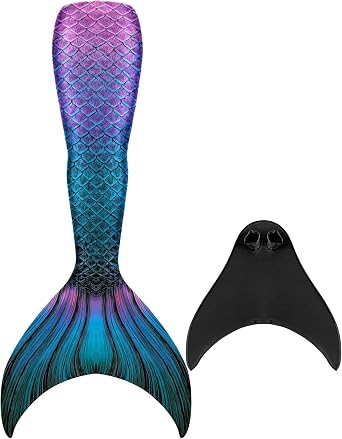 NAITOKE Mermaid Tails for Swimming for Women and Adults with Monofin