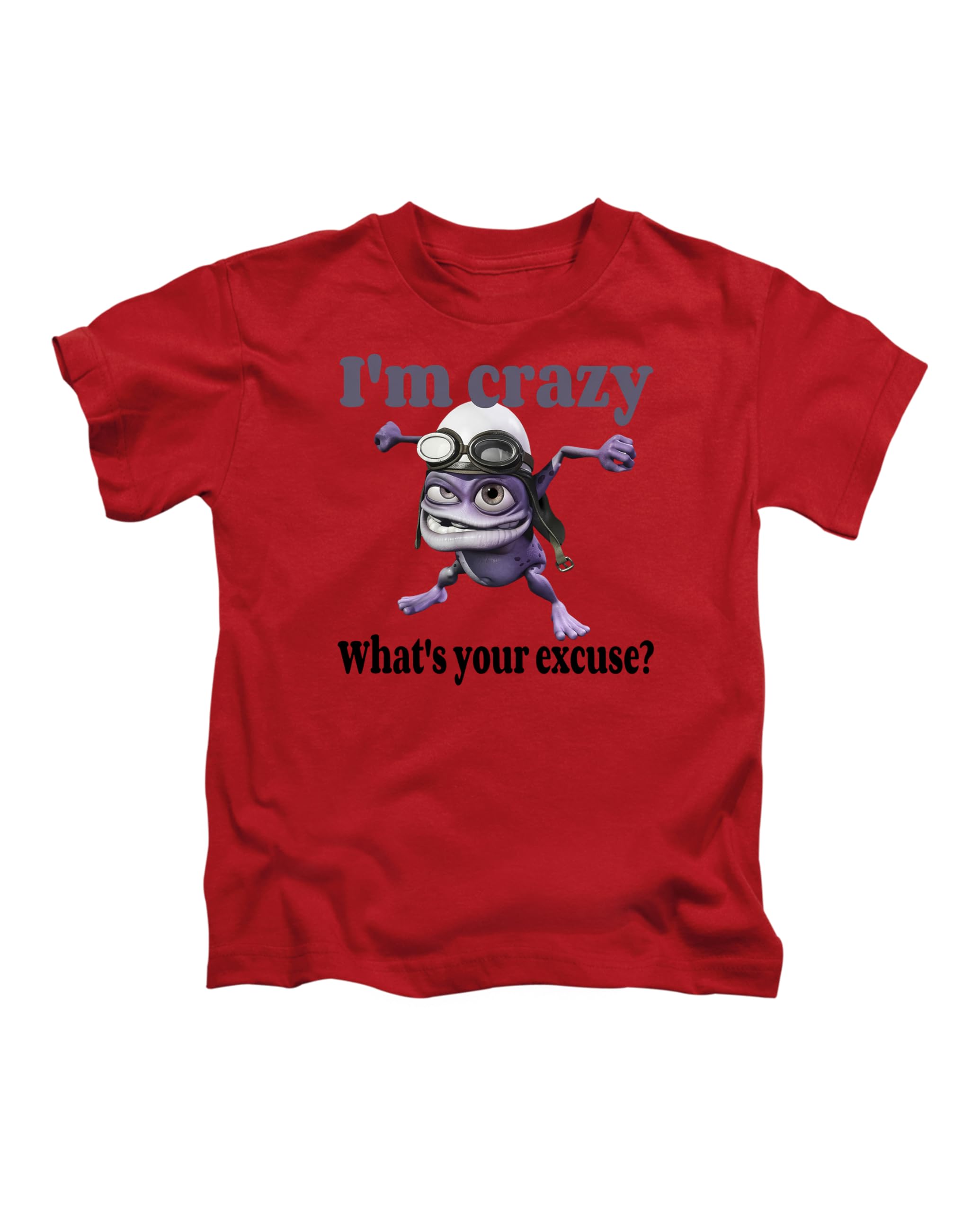 Crazy Frog Meme Novelty Iconic icon 2000s Joke Novelty Pun Humerous Tee T-Shirt Funny Unisex T Shirt Top Red