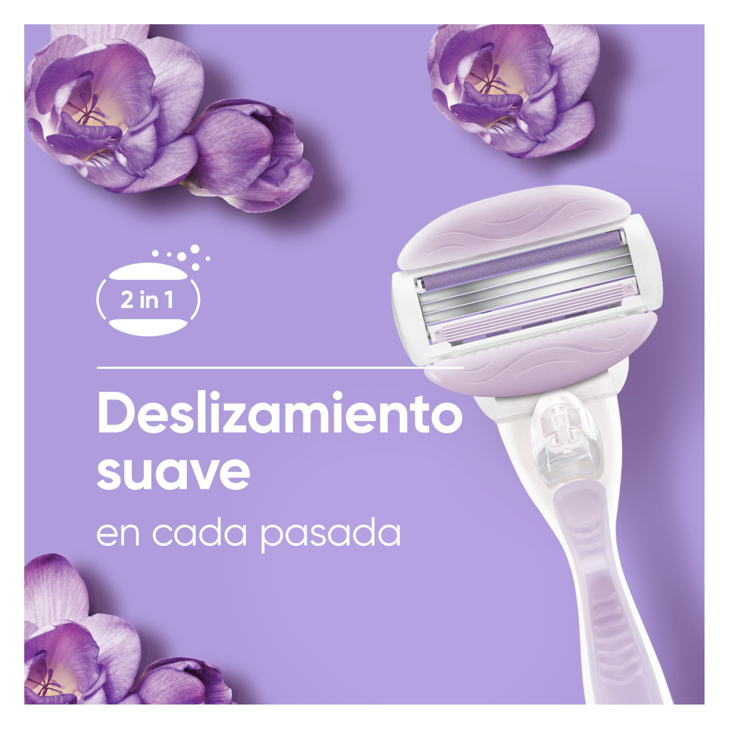 Gillette Venus ComfortGlide Breeze Máquinilla de Depilación Para Mujer + 2 Cuchillas de Recambio, 3 Venus Recambios Para Una Depilación Suave, Apurada Y Duradera (el embalaje puede variar) — view 5
