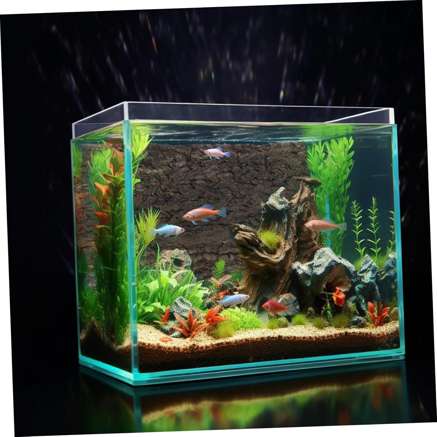 Toyvian Reptile Terrarium Bark Decor Natural Tree Bark Decoration for Reptile Tanks Lightweight Design for Creating Lifelike Habitats Aquariums and Fish Tanks