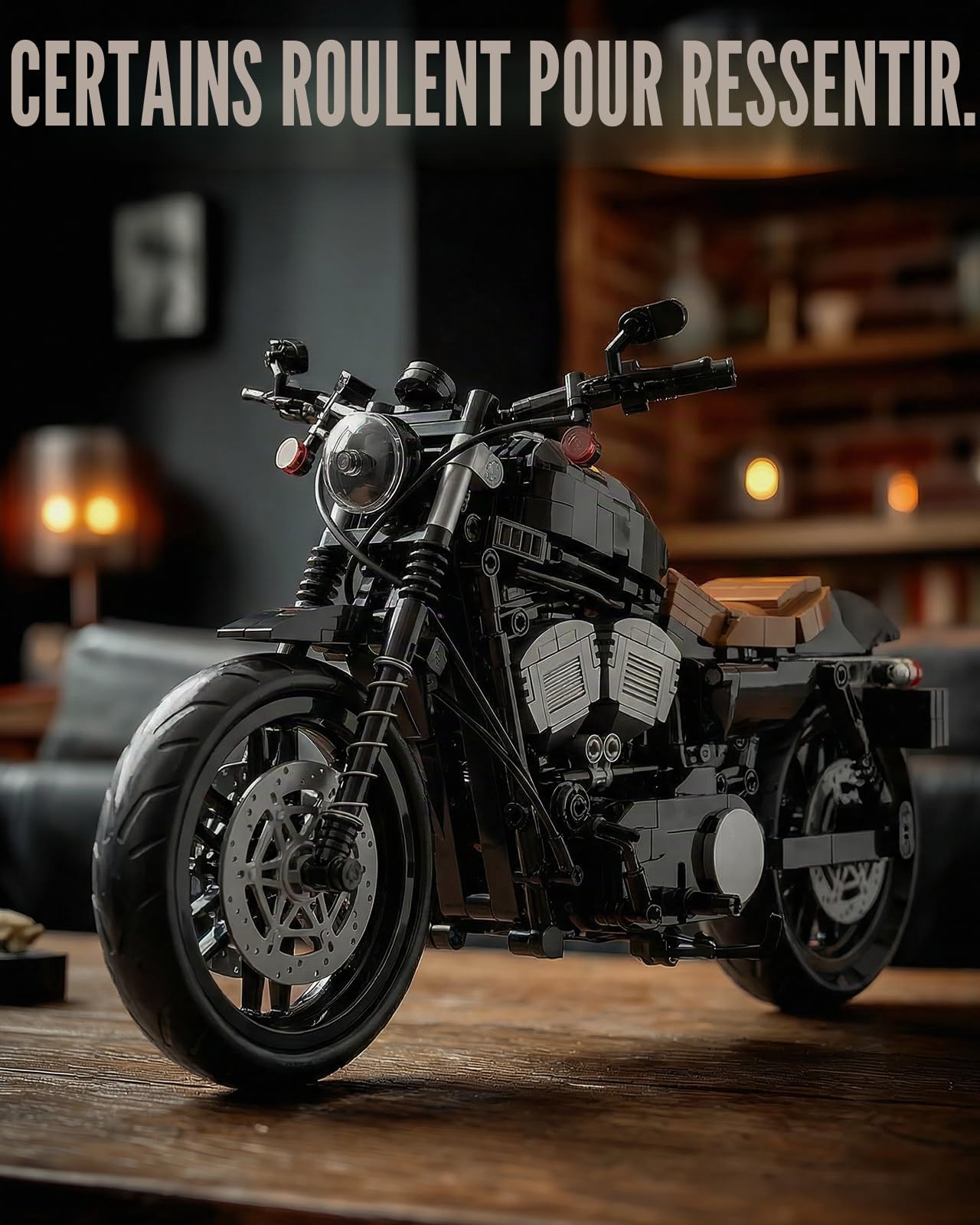 Nifeliz IRON 83 Moto Kit De Construction Pour Adultes, Moto Maquette Pour Construction et Exposition, Cadeau Collectionner (827 Pièces, NF10342)