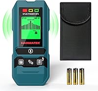 HANMATEK 6-in-1 Stud Finder Wall Scanner with HD LCD, Audio Alarm - Detects Studs, Metal, Wires, Pipes up to 1.5" Deep