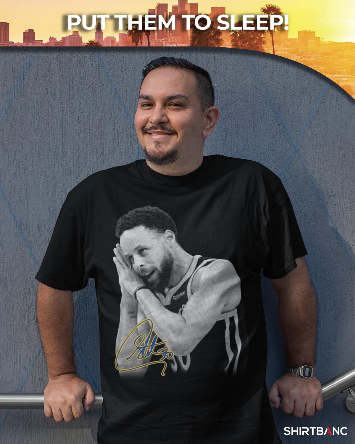 ShirtBANC Steph Curry Night Night Celebration T-Shirt Golden State Legend - Image 6