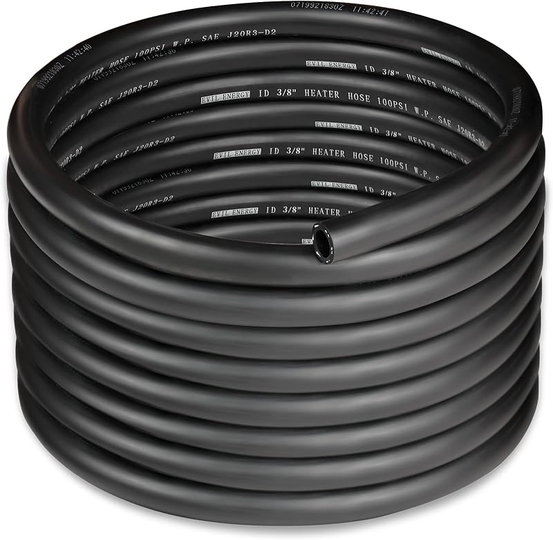 Mangueira de ar quente EVIL ENERGY 3/8" EPDM SAE 20R3 para sistema de arrefecimento – 6,10 m