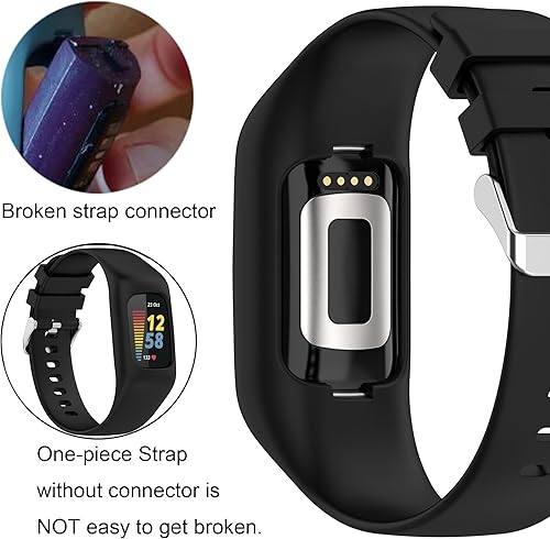 Miniatura 10 de FONREST Correa compatible con Fitbit-Charge-543, correa de silicona suave lavable de una sola pieza, correa de repuesto deportiva para rastreador de