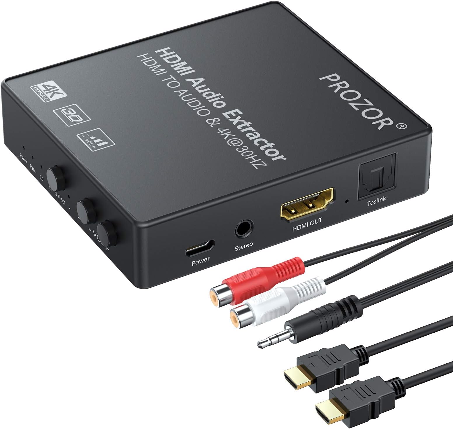 HDMI Audio Extractor with Volume Control