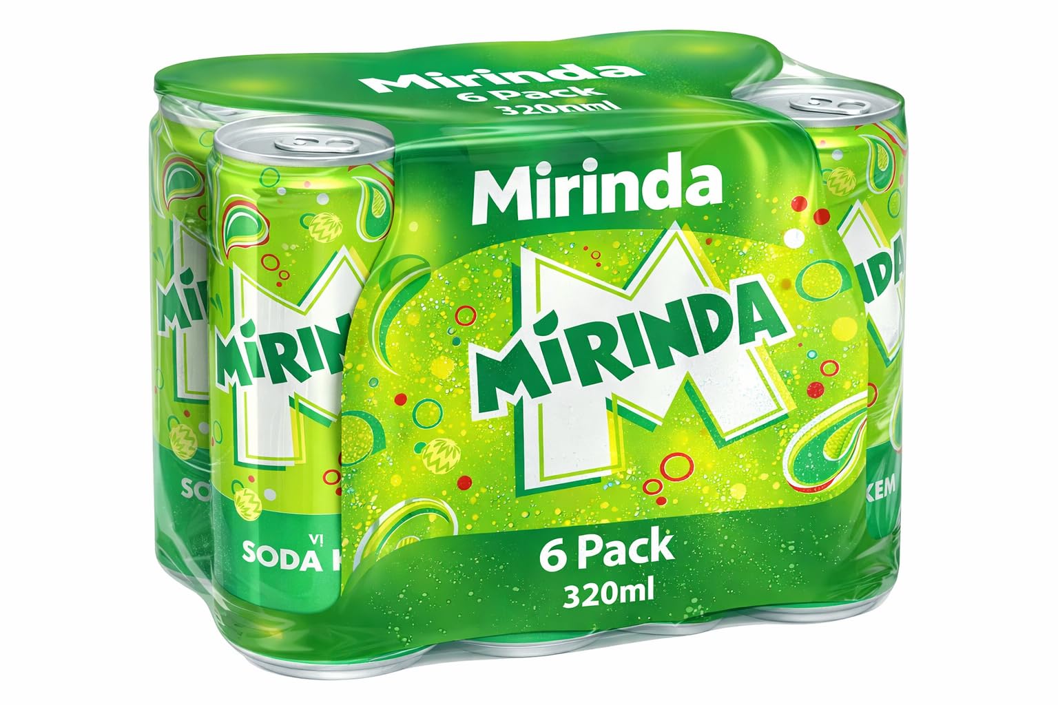 MiRINDA Soda Kem Carbonated Soft Drink (Pack of 6) 320ml Can By COUGAR, Refreshing Fizzy Cream Soda Flavor Beverage, Crisp Sparkling Drink, Ready to Serve Chilled, Perfect for Parties, Meals & Everyday Refreshment - (Imported-VIET)-image-29