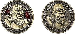 Norse Foundry Monster Coins – Orcs (10 Pack) | 25mm Zinc Alloy RPG Tokens with Red Enamel Finish | Premium Fantasy Props for DND, Pathfinder, Tabletop Gaming, Encounters & Collectible Sets